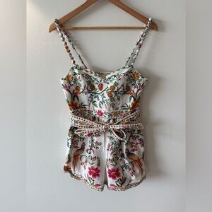 FARM Rio Multicolor Floral Embroidered Dress